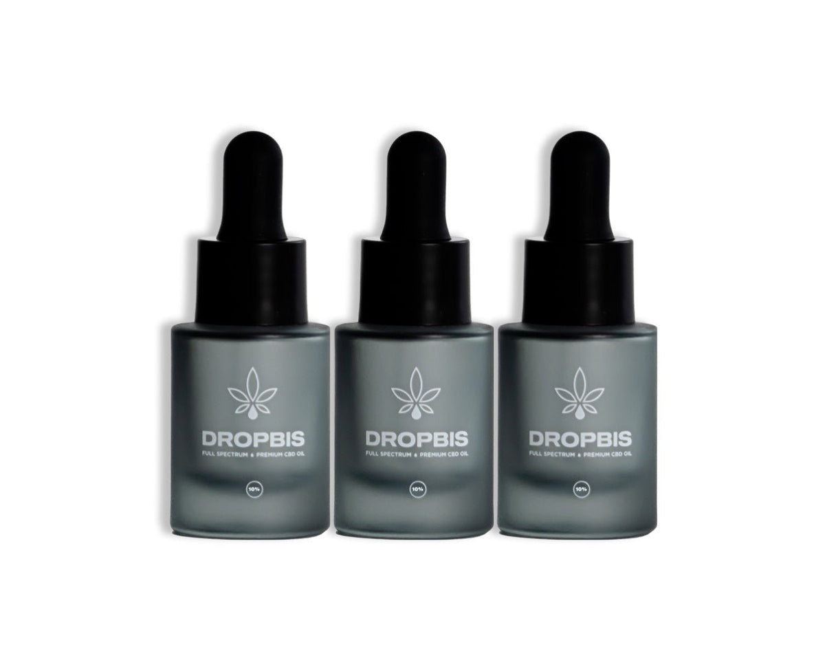 3 x Full Spectrum CBD Olie 10% - dropbis